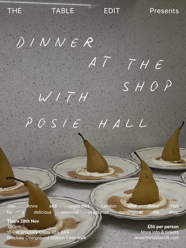 Dinner with Posie Hall